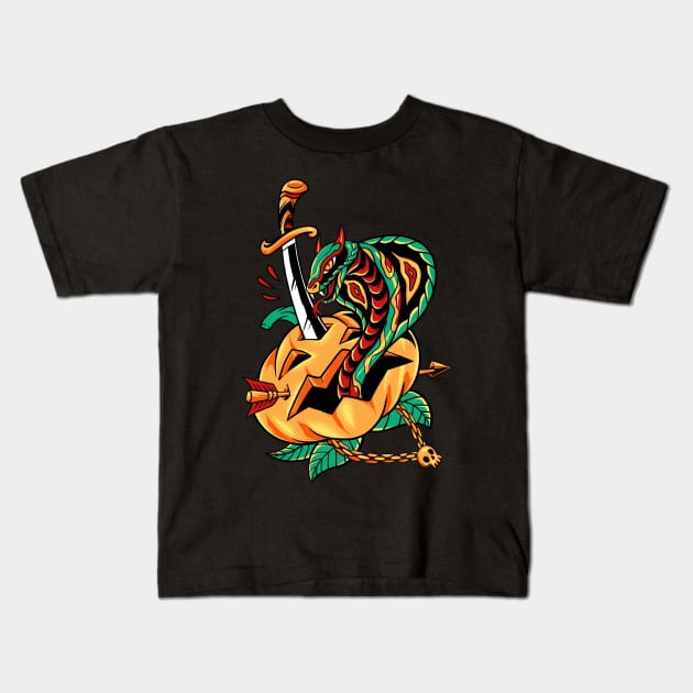 venomous Kids T-Shirt by spoilerinc